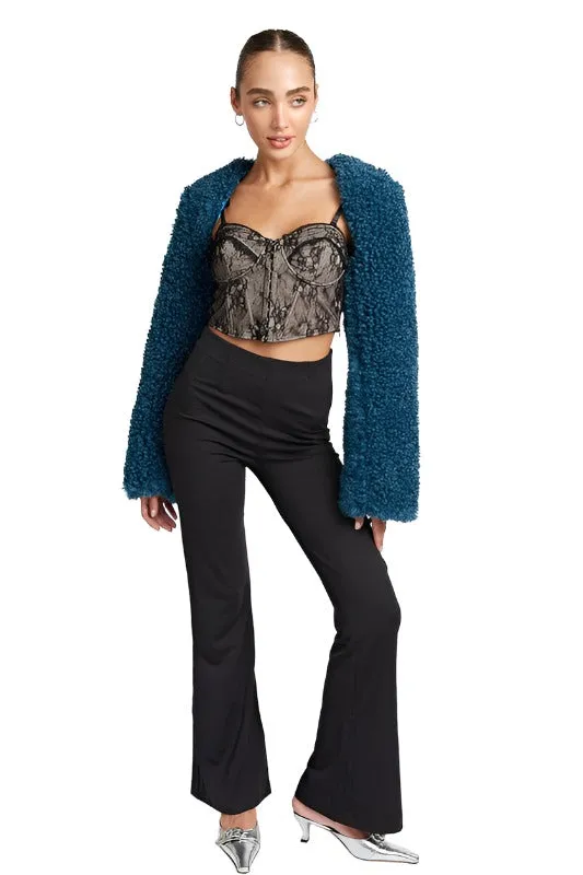 FAUX FUR BOLERO