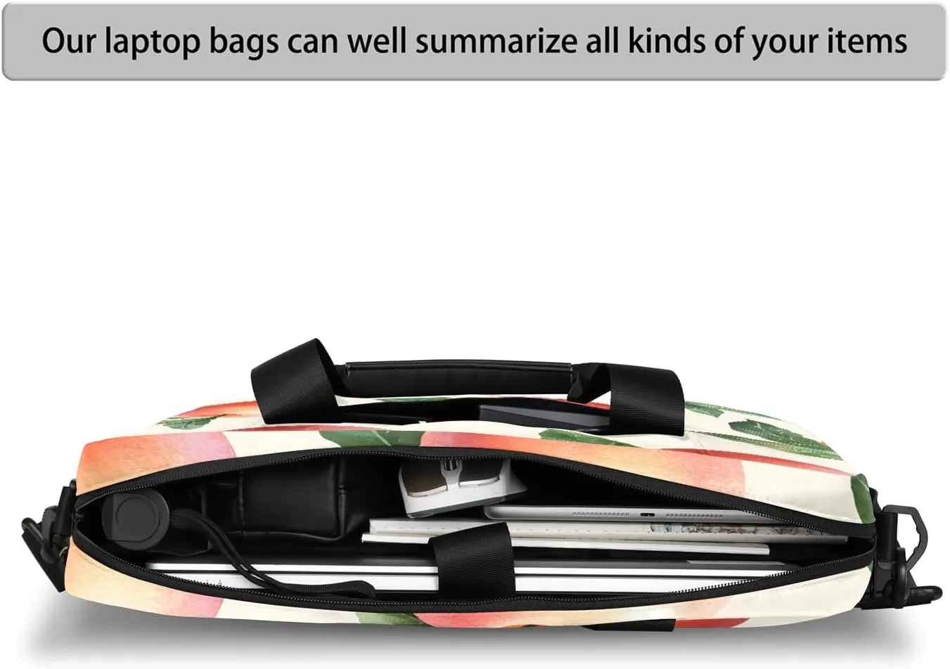 Fruit Apples Laptop Bag for 14 15 15.6 Inch, Waterproof Laptop Sleeve Case Computer Cover Carrying Bag Travel Work Briefcase Shoulder Bags