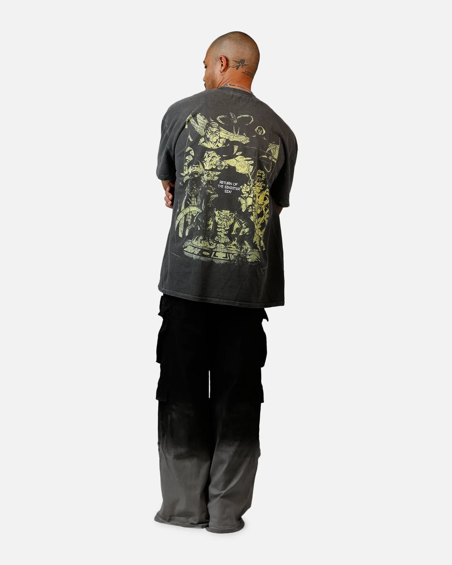 Goat Crew Marvel Sinister Six Doctor Octopus Heavyweight T-Shirt Black Wash