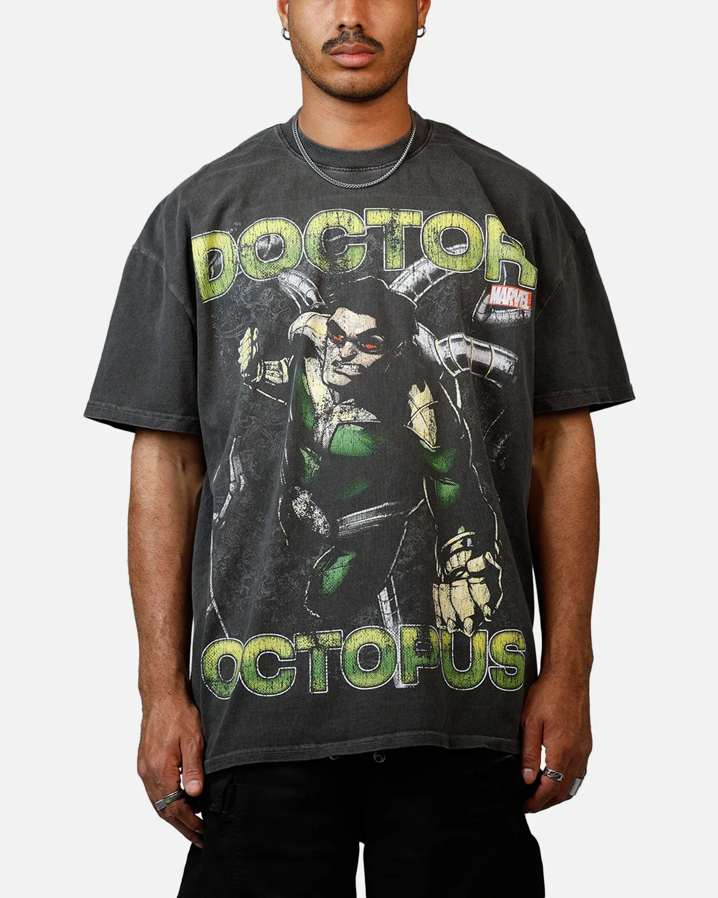 Goat Crew Marvel Sinister Six Doctor Octopus Heavyweight T-Shirt Black Wash