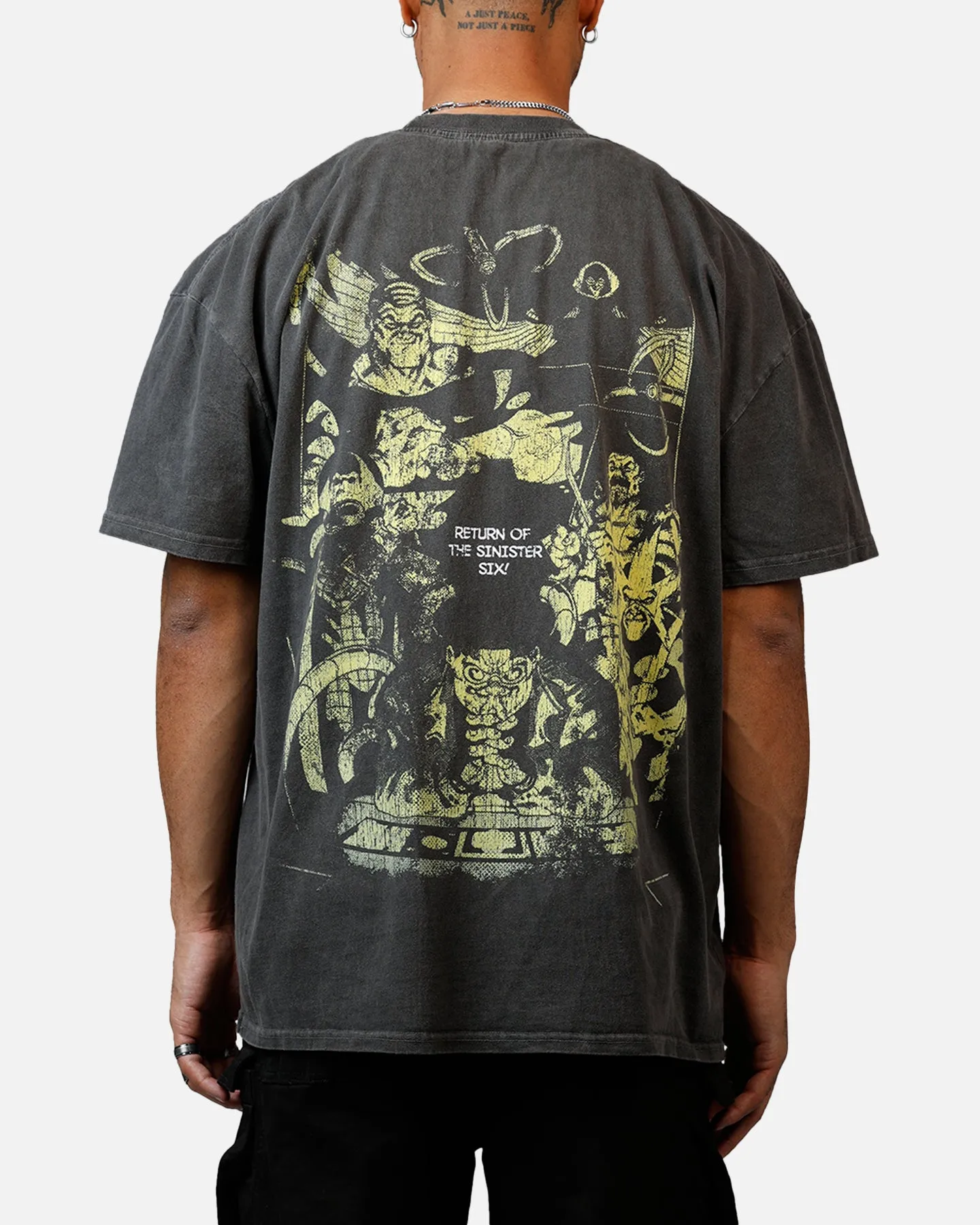 Goat Crew Marvel Sinister Six Doctor Octopus Heavyweight T-Shirt Black Wash