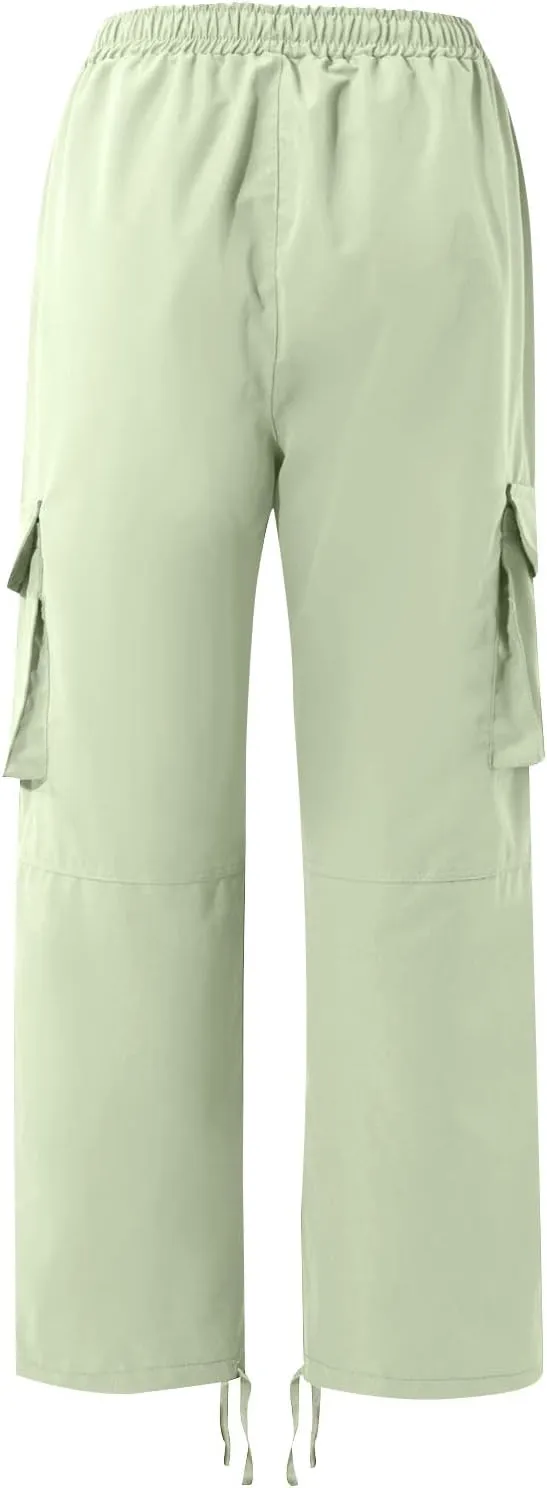 GOFULY Cargo Pants for Men Stretch Elastic Waist Drawstring Hiking Pants with Multi Pockets Sweatpants 2024 Joggers Trouser
