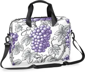 Grape Laptop Bag for 14 15 15.6 Inch, Waterproof Laptop Sleeve Case Computer Cover Carrying Bag Travel Work Briefcase Shoulder Bags