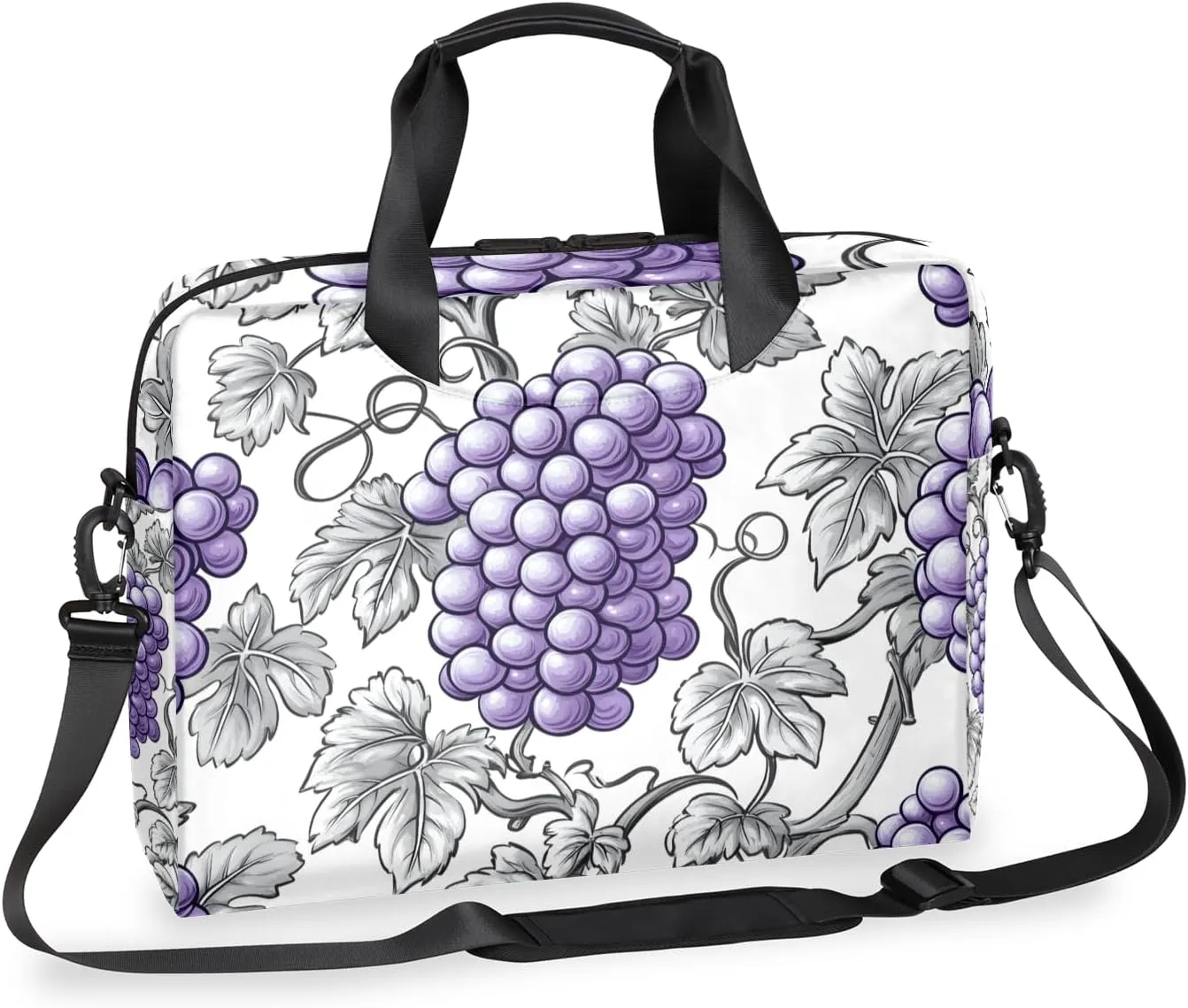Grape Laptop Bag for 14 15 15.6 Inch, Waterproof Laptop Sleeve Case Computer Cover Carrying Bag Travel Work Briefcase Shoulder Bags