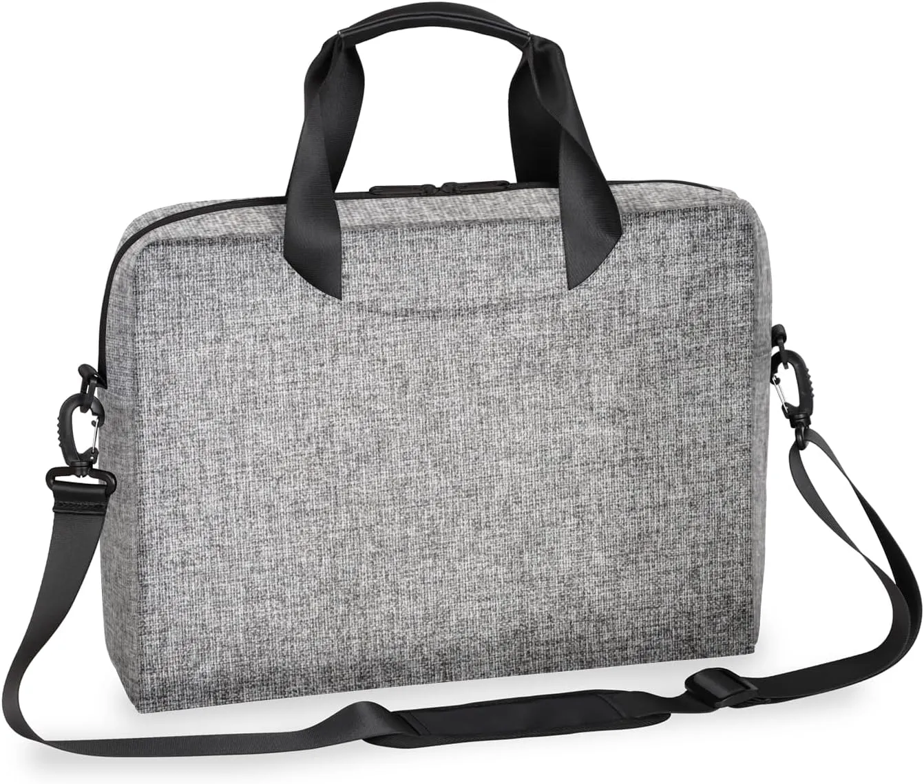 Gray Laptop Sleeve Case 14 15 15.6 inch, Gray Laptop Briefcase Shoulder Bag Waterproof Travel Computer Cover Carrying Bags