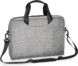 Gray Laptop Sleeve Case 14 15 15.6 inch, Gray Laptop Briefcase Shoulder Bag Waterproof Travel Computer Cover Carrying Bags