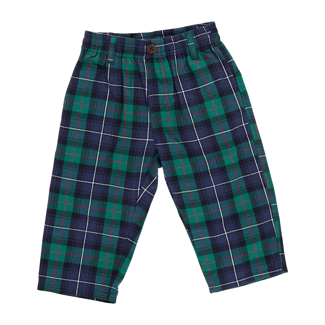 Green Tartan Baby Boys Jackson Pant