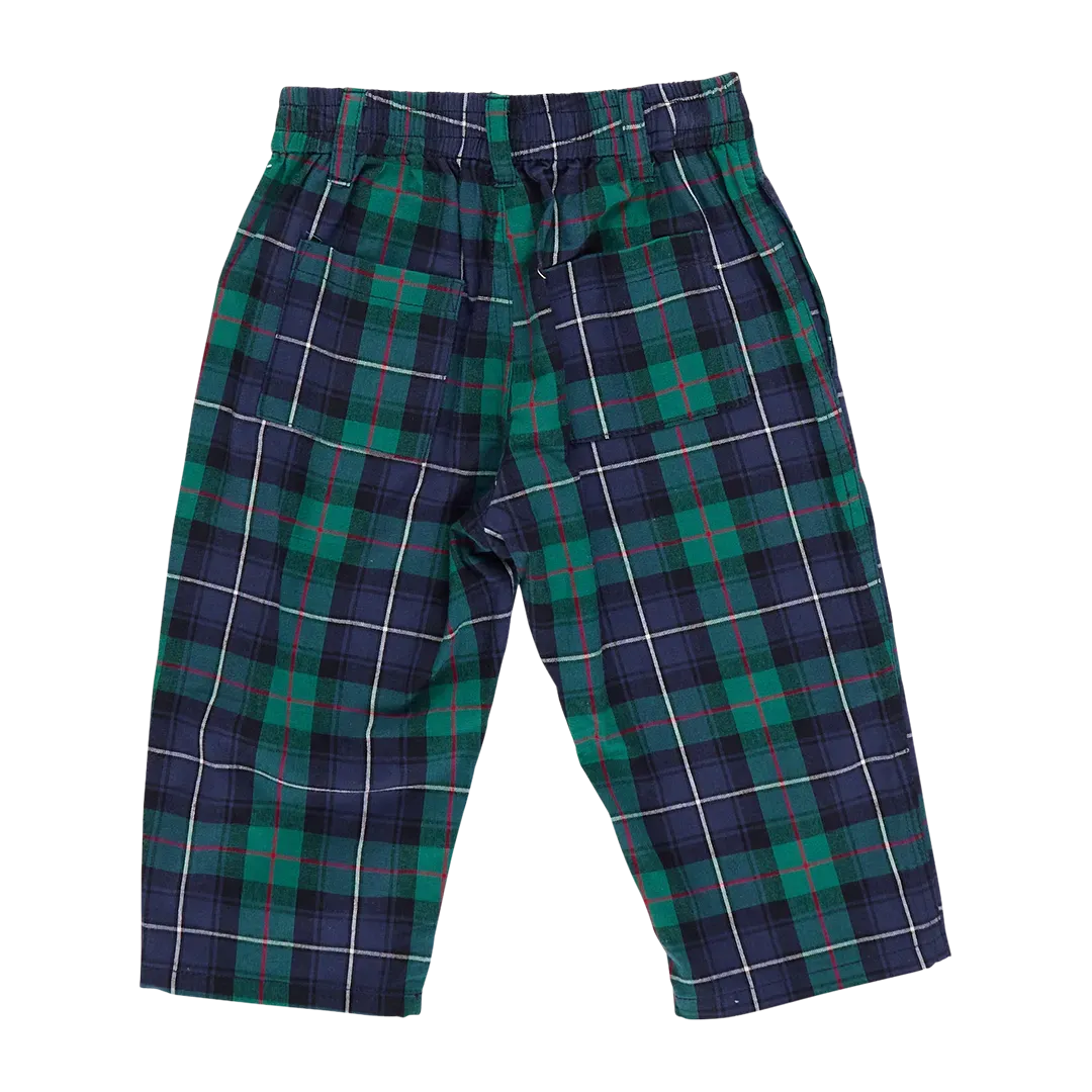 Green Tartan Baby Boys Jackson Pant