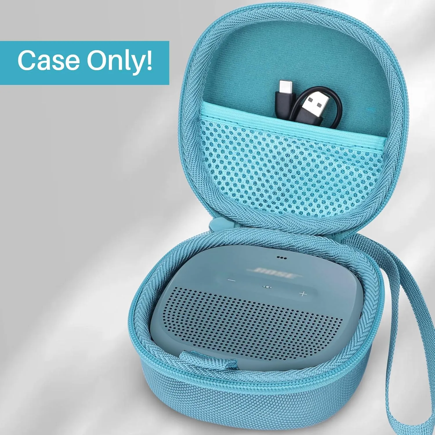 Hard Case Compatible with Bose SoundLink Micro Speaker (Blue Case)