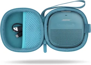 Hard Case Compatible with Bose SoundLink Micro Speaker (Blue Case)