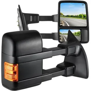 Heated Car/Truck Blind Spot Mirror with Turn Signal for Safe Driving