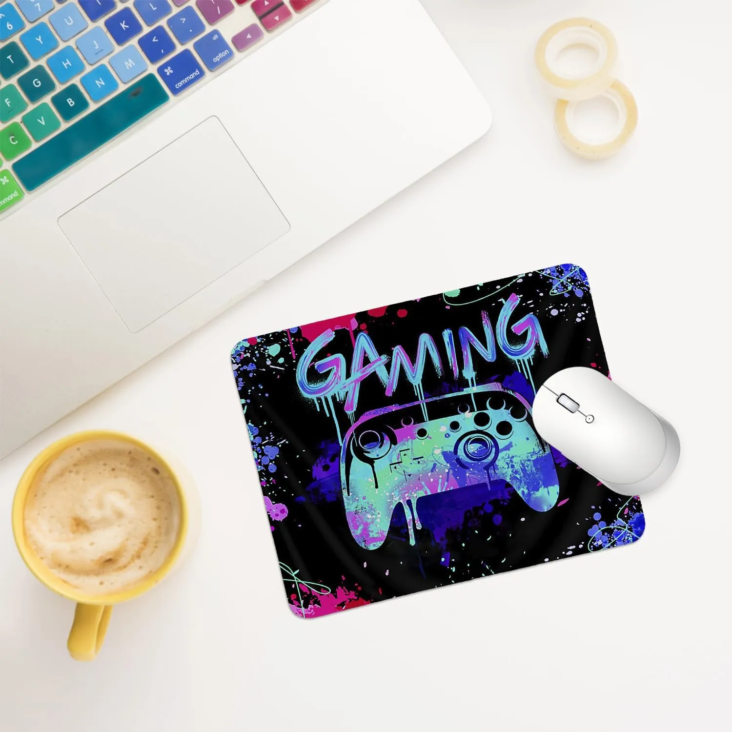 hold fizz Gaming Mouse Pad, Gamer Mouse Pads for Desk, Gaming Desk Accessories, Gaming Room Decor for Boys, Computer Mouse Pad Boys Room Decor, Square Mouse Pad 9.5x7.9 Inch