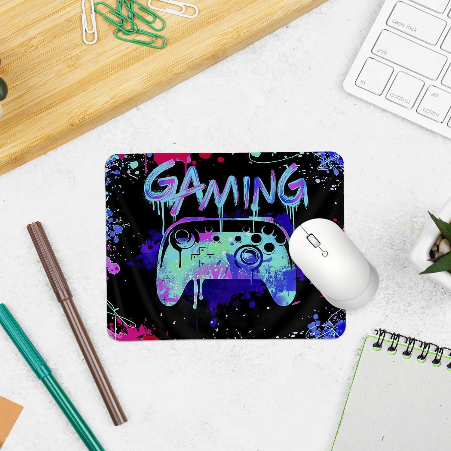 hold fizz Gaming Mouse Pad, Gamer Mouse Pads for Desk, Gaming Desk Accessories, Gaming Room Decor for Boys, Computer Mouse Pad Boys Room Decor, Square Mouse Pad 9.5x7.9 Inch