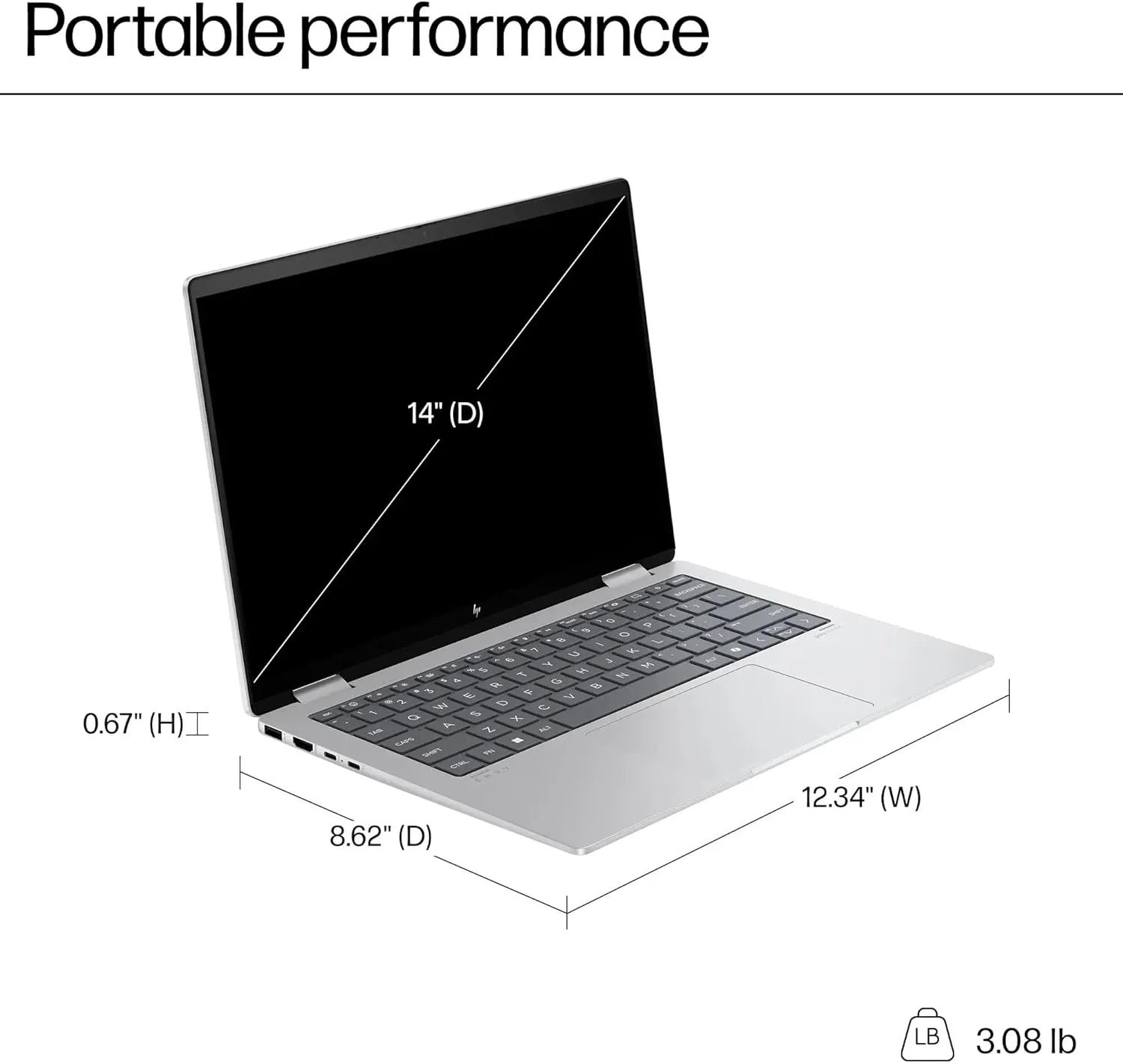 HP Envy x360 2-in-1 Laptop (14" FHD  Touchscreen, AMD Ryzen 5 8640HS (>i7-1255u), 16GB RAM, 512GB SSD), Creator, Photographer, Designer, 2025 AI PC, Backlit KB, Webcam w/ Shutter, Copilot, Win 11 Home