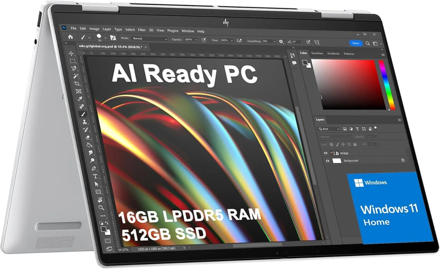 HP Envy x360 2-in-1 Laptop (14" FHD  Touchscreen, AMD Ryzen 5 8640HS (>i7-1255u), 16GB RAM, 512GB SSD), Creator, Photographer, Designer, 2025 AI PC, Backlit KB, Webcam w/ Shutter, Copilot, Win 11 Home