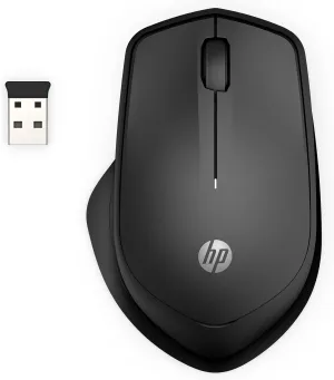 HP Wireless Silent 280M Mouse - Ergonomic Right-Handed Design, 18 Month Battery Life, and 2.4GHz Reliable Connection - Works for Computers and Laptops - Far Quieter Clicks than Most Mice,Black