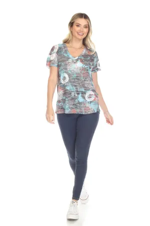 INOAH Yarn Strings Lightweight Burnout Top
