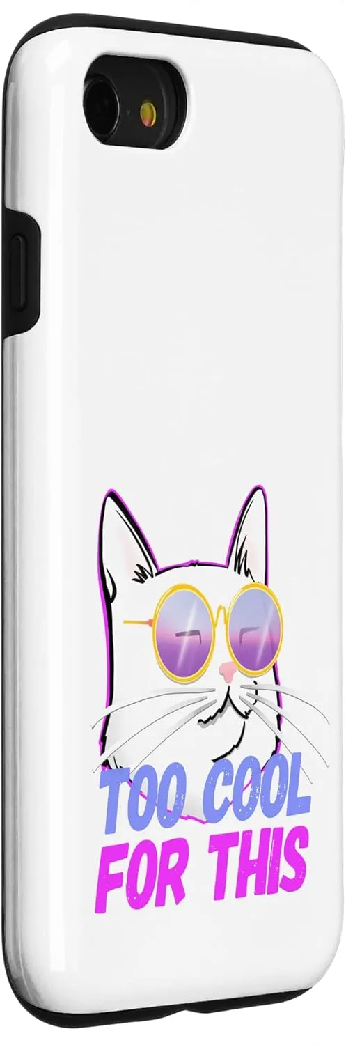 iPhone SE (2020) / 7 / 8 Cool cat with glasses just for cat lovers Case
