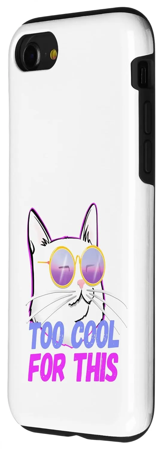 iPhone SE (2020) / 7 / 8 Cool cat with glasses just for cat lovers Case