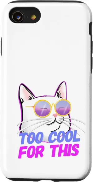 iPhone SE (2020) / 7 / 8 Cool cat with glasses just for cat lovers Case