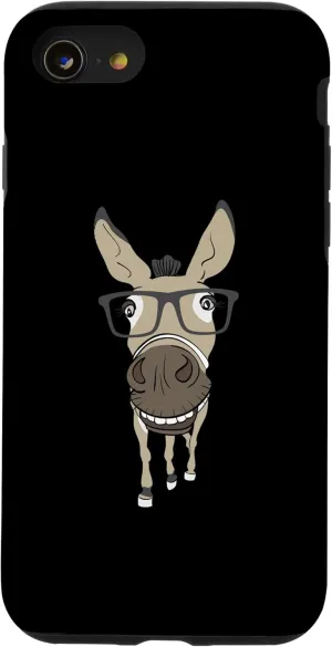 iPhone SE (2020) / 7 / 8 Donkey Glasses - Animal Lover Zookeeper Farmer Mule Case