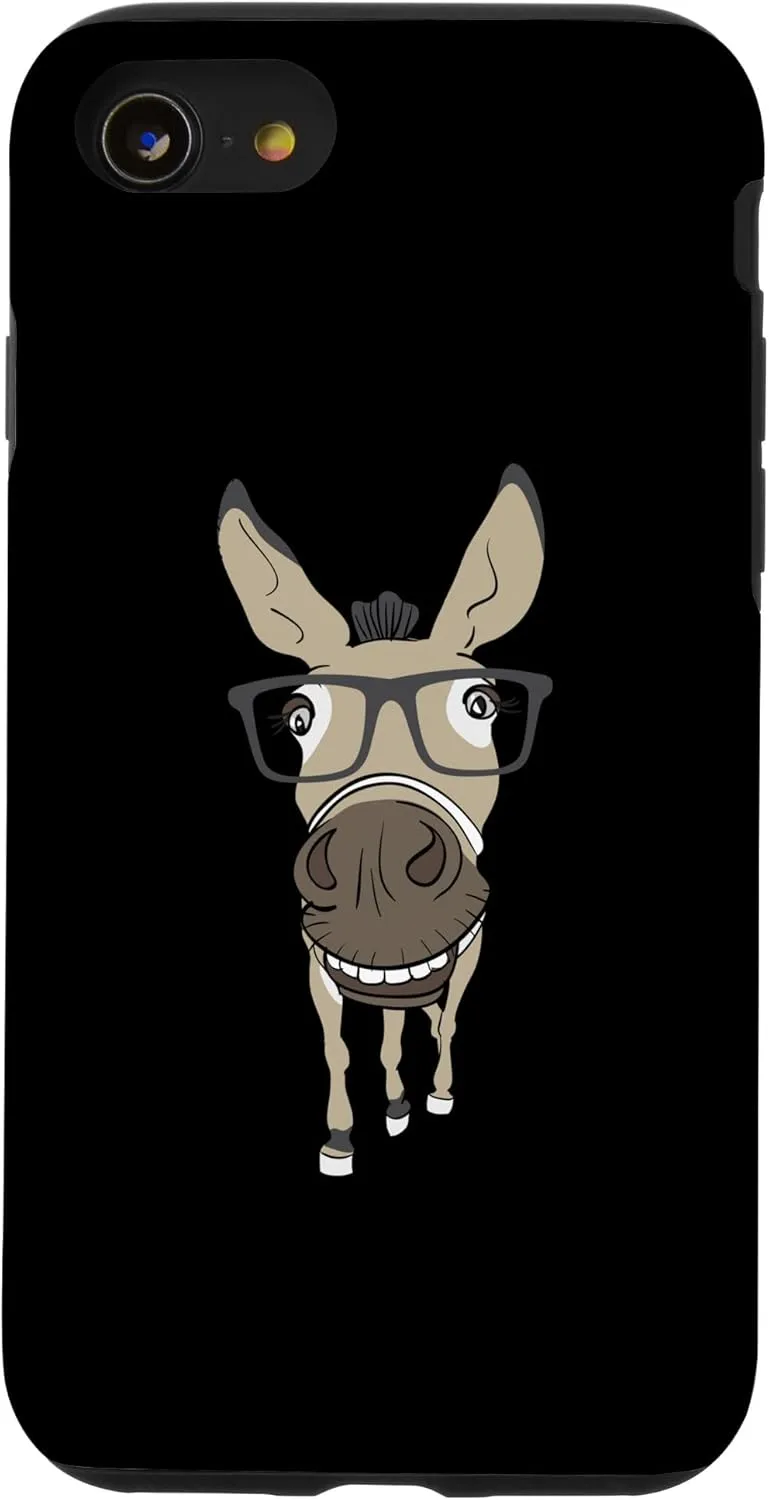 iPhone SE (2020) / 7 / 8 Donkey Glasses - Animal Lover Zookeeper Farmer Mule Case