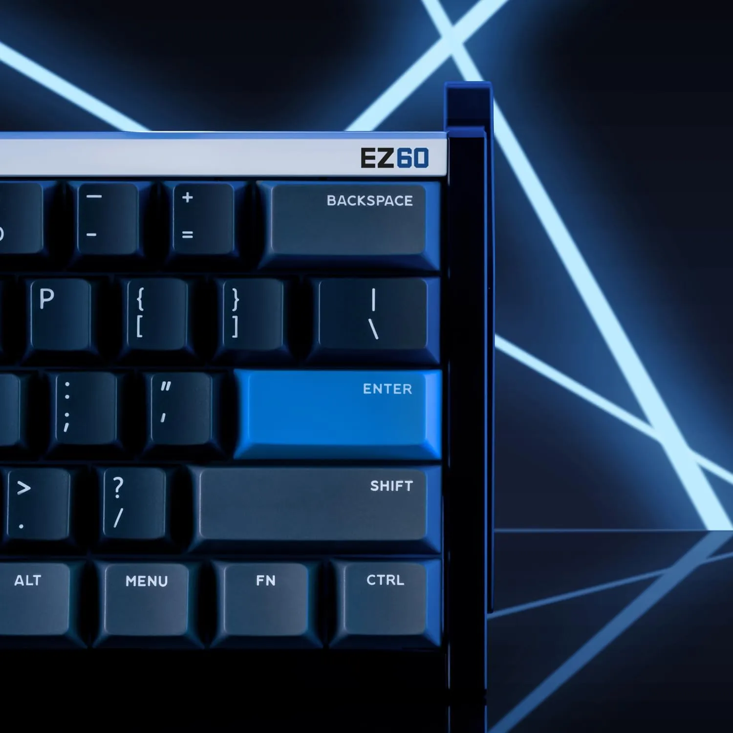 IQUNIX EZ60 Gaming Keyboard, 60% RGB Mechanical Keyboard, 61 Keys with Magnetic Jade Switches, Rapid Trigger, Adjustable Actuation, Double Shot PBT Keycaps, for Win/Mac Laptop PC