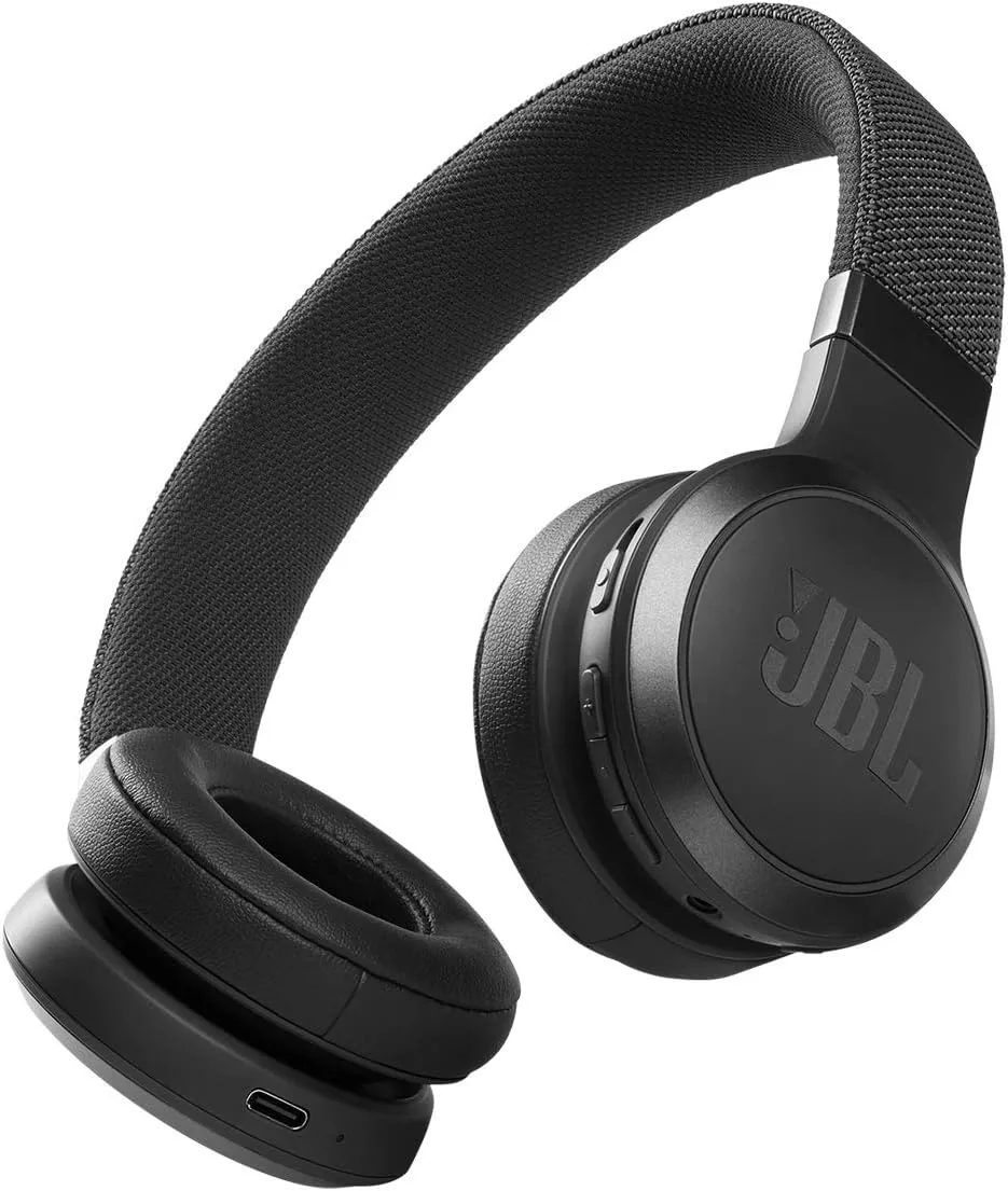 JBL Live 460NC - Wireless On-Ear Noise Cancelling Headphones with Long Battery Life & Charge 5 - Portable Bluetooth Speaker with IP67 Waterproof and USB Charge Out - Blue, Small