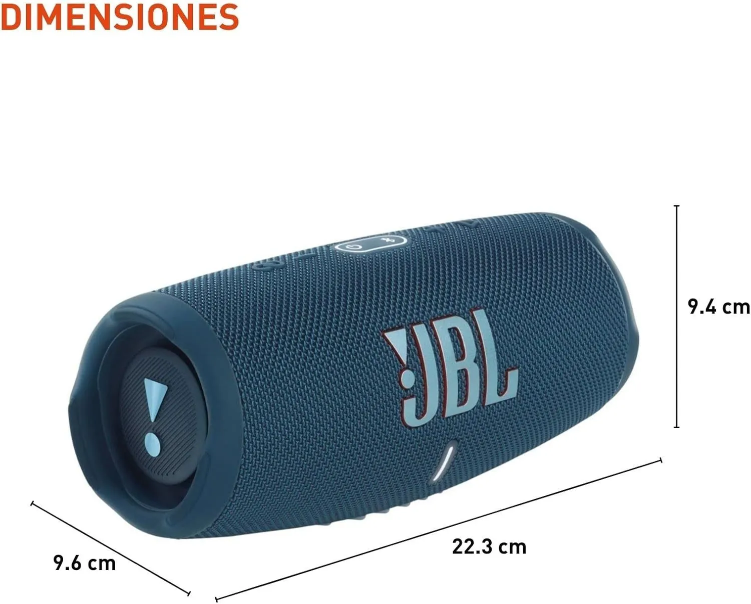 JBL Live 460NC - Wireless On-Ear Noise Cancelling Headphones with Long Battery Life & Charge 5 - Portable Bluetooth Speaker with IP67 Waterproof and USB Charge Out - Blue, Small