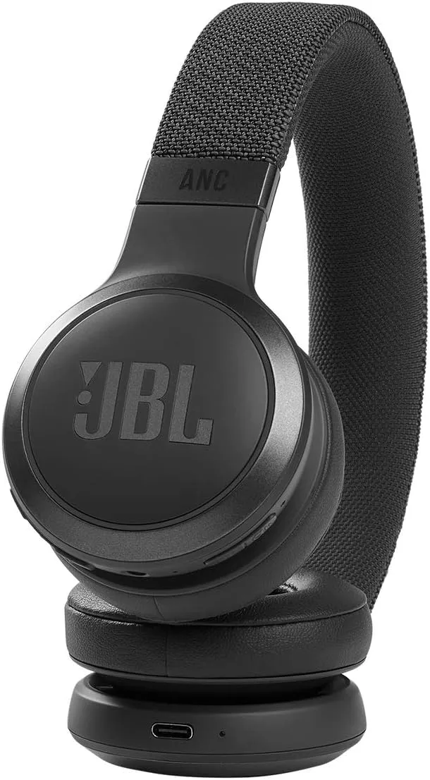 JBL Live 460NC - Wireless On-Ear Noise Cancelling Headphones with Long Battery Life & Charge 5 - Portable Bluetooth Speaker with IP67 Waterproof and USB Charge Out - Blue, Small
