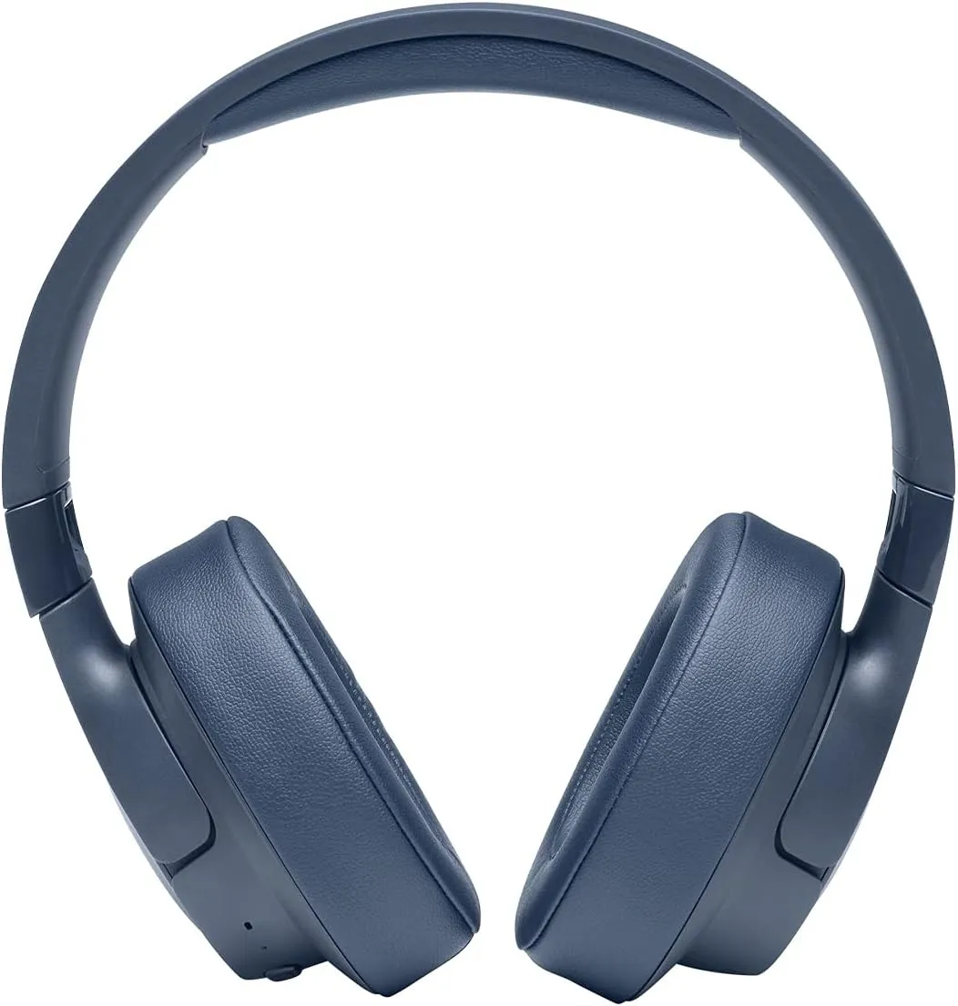 JBL Tune 710BT Wireless Over-Ear Bluetooth Headphones with Microphone, 50H Battery, Hands-Free Calls, Portable (Blue)