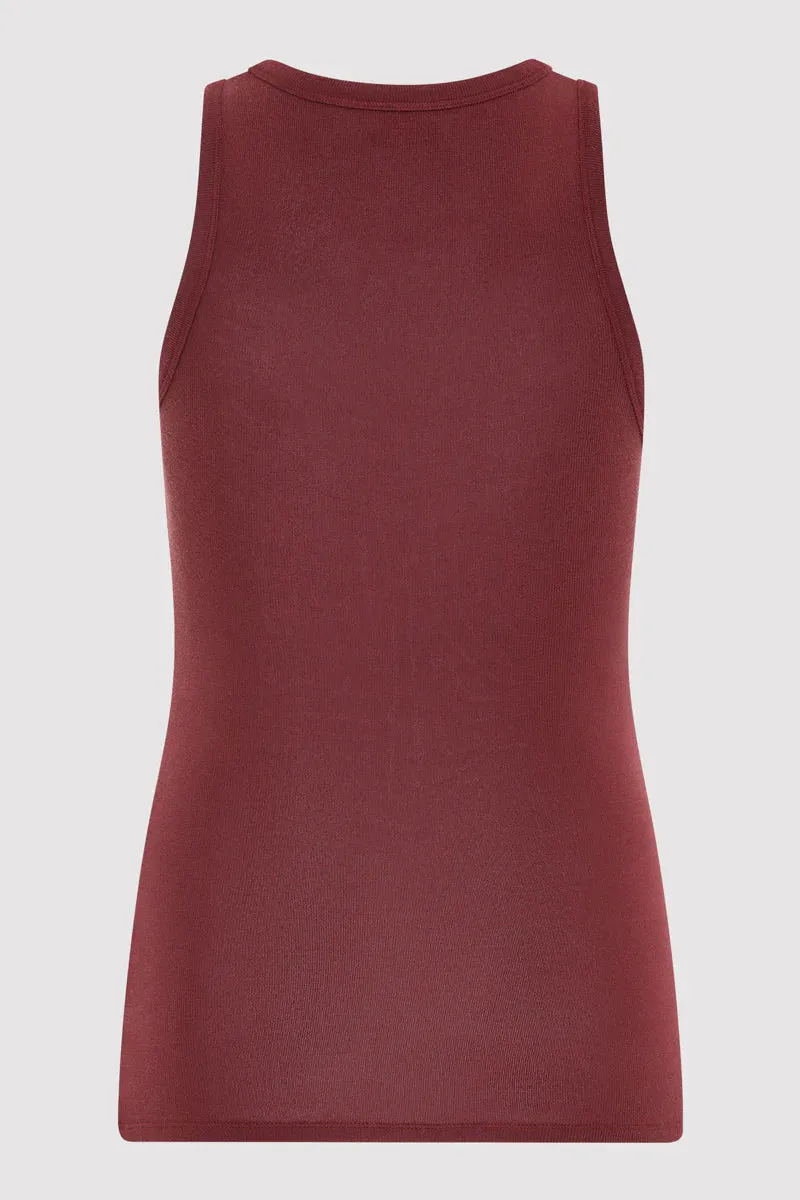 Jersey Tank in Currant