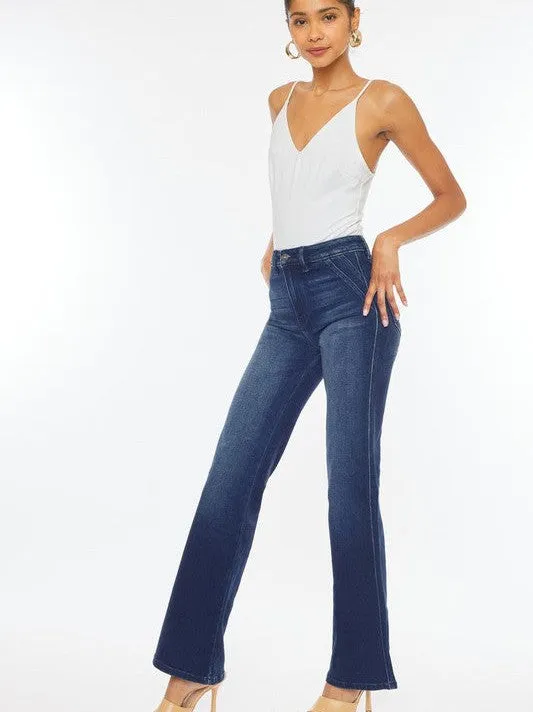 Kancan USA Love My Flare High Rise Slim Flare Jeans