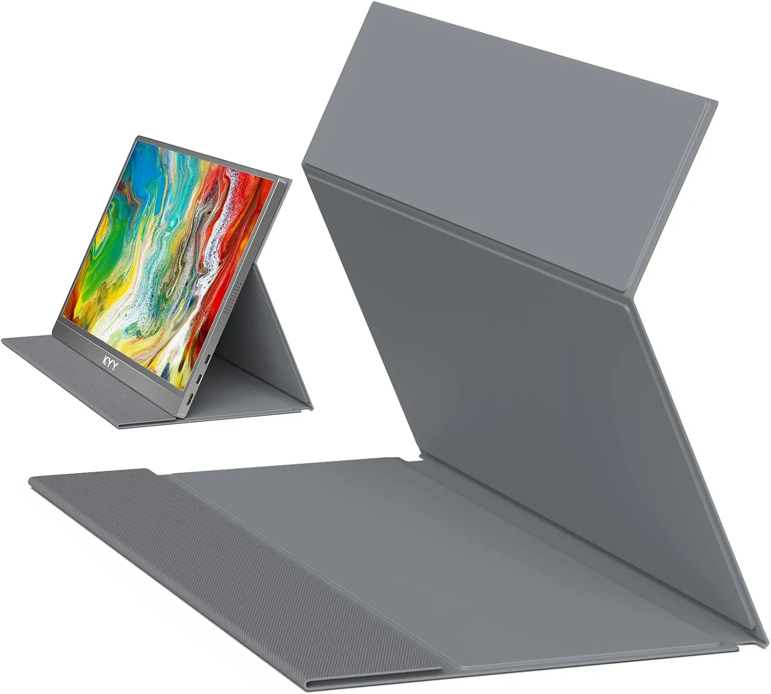 KYY 15.6'' Portable Monitor Stand Sleeve Protector 2-in-1 for K3/ K3-1/ K3-3 Series Laptop Monitors