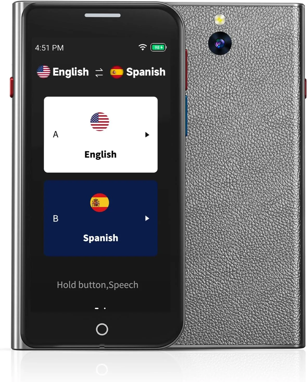 Language Translator Device, ChatGpt AI Translator, Instant Two-Way Voice Translation in 139 Languages, No WiFi Needed Real-Time Translation, Voice/Photo/Recording/Offline for Business Study Travel