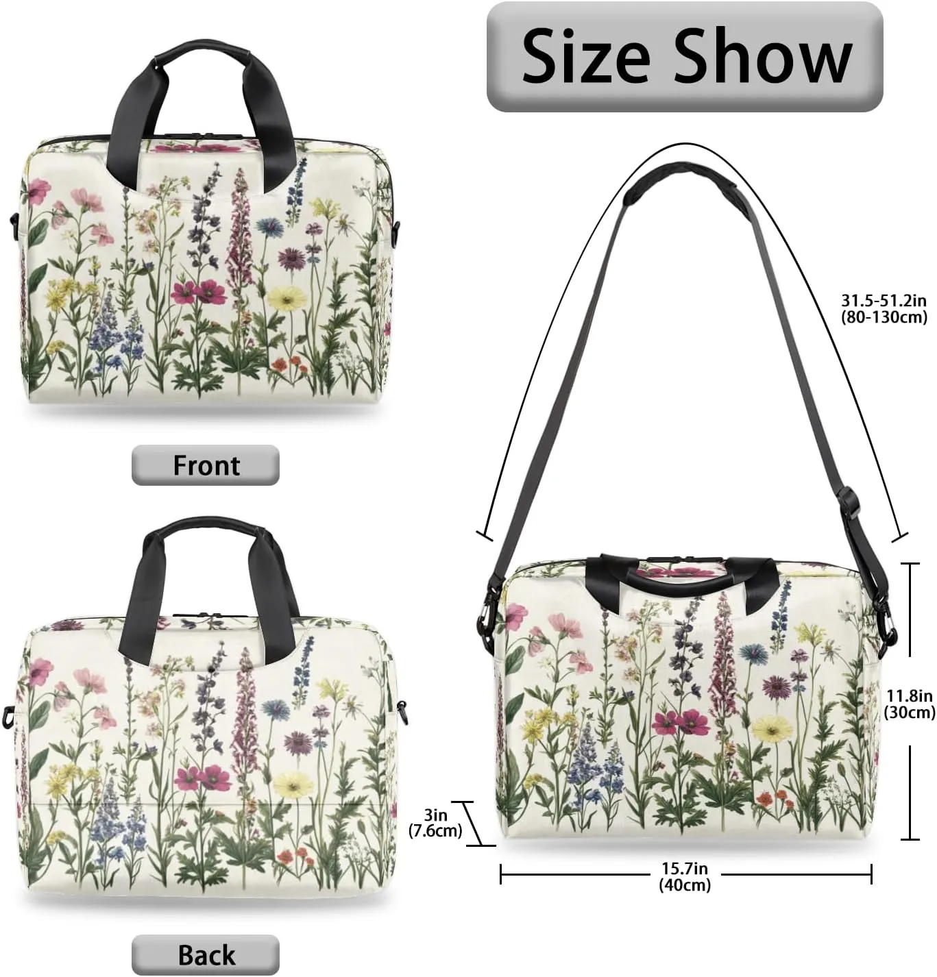 Laptop Bag for 14 15 15.6 Inch Waterproof Laptop Sleeve Case Computer Bag