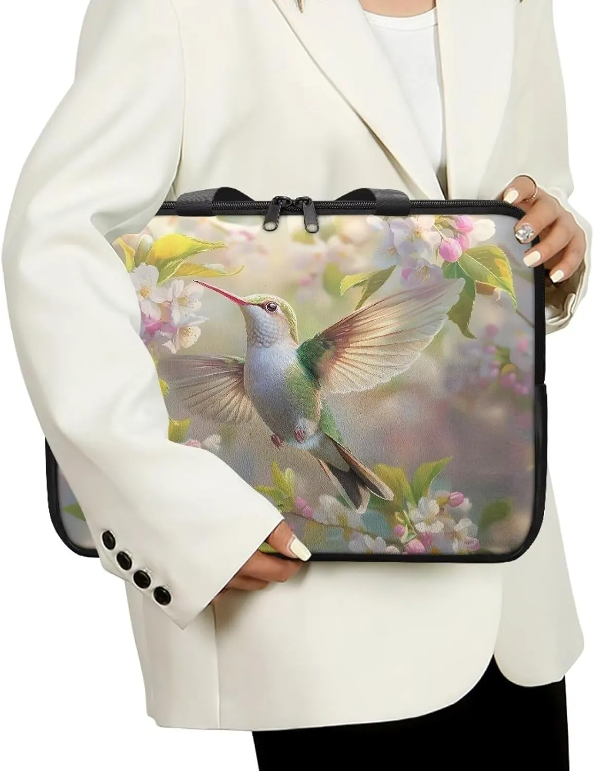 Laptop Bag for Women Men 10-17 Inch Waterproof Pu Leather Laptop Briefcase Handbag Portable Work Computer Tote Bag