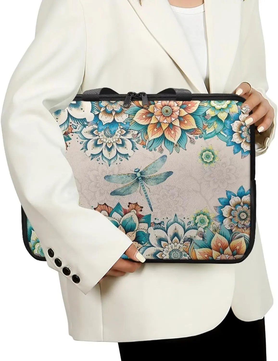 Laptop Bag for Women Men 10-17 Inch Waterproof Pu Leather Laptop Briefcase Handbag Portable Work Computer Tote Bag