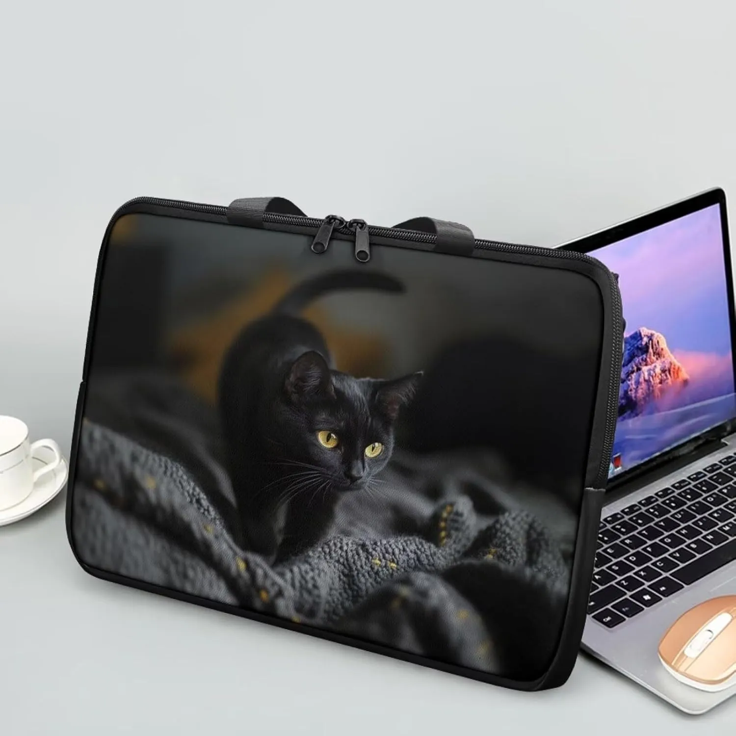 Laptop Bag for Women Men 10-17 Inch Waterproof Pu Leather Laptop Briefcase Handbag Portable Work Computer Tote Bag