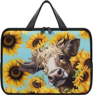 Laptop Bag for Women Men 10-17 Inch Waterproof Pu Leather Laptop Briefcase Handbag Portable Work Computer Tote Bag
