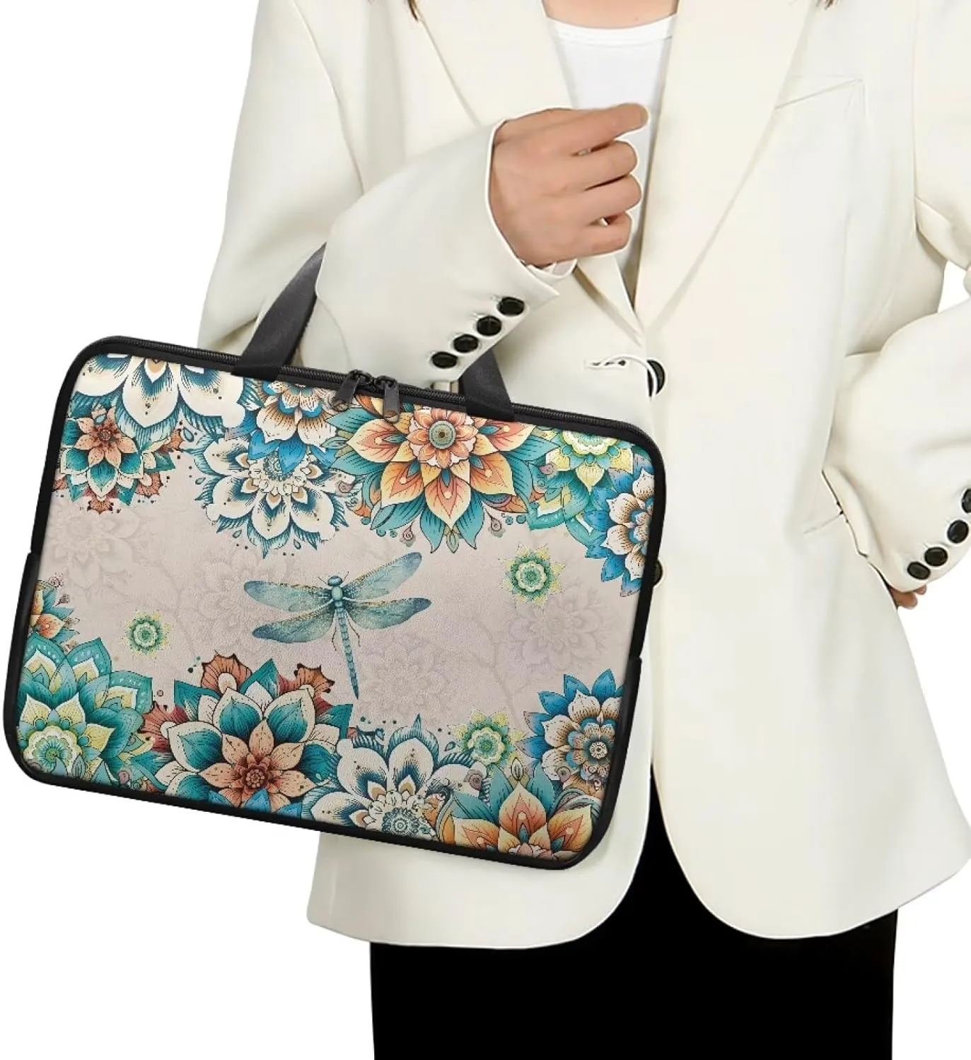Laptop Bag for Women Men 10-17 Inch Waterproof Pu Leather Laptop Briefcase Handbag Portable Work Computer Tote Bag