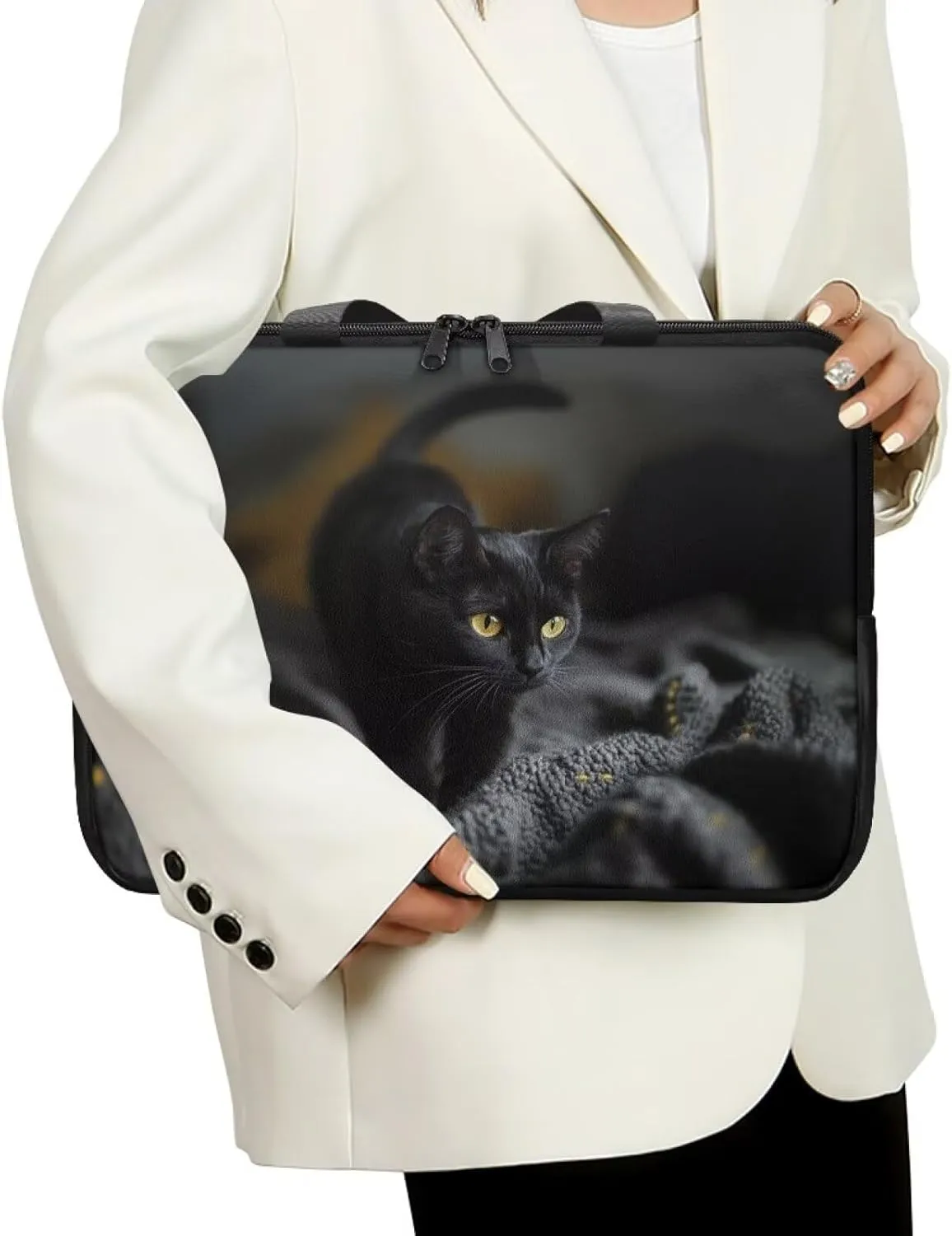 Laptop Bag for Women Men 10-17 Inch Waterproof Pu Leather Laptop Briefcase Handbag Portable Work Computer Tote Bag