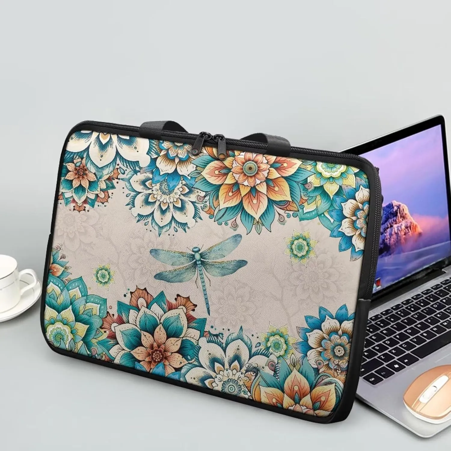 Laptop Bag for Women Men 10-17 Inch Waterproof Pu Leather Laptop Briefcase Handbag Portable Work Computer Tote Bag