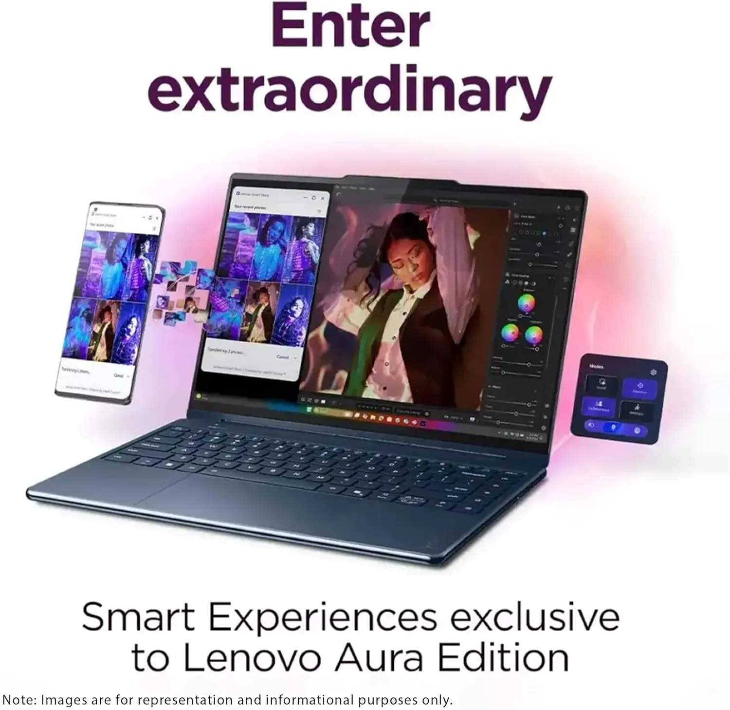 LENOVO Yoga 9i 2-in-1 Copilot  Laptop, Intel Ultra 7-258V, 32 GB LPDDR5x RAM, 2 TB PCIe SSD, 14" 3K (2880x1800) OLED Touchscreen Display, Intel Arc Graphics, Backlit Keyboard, W11 Pro, Cosmic Blue