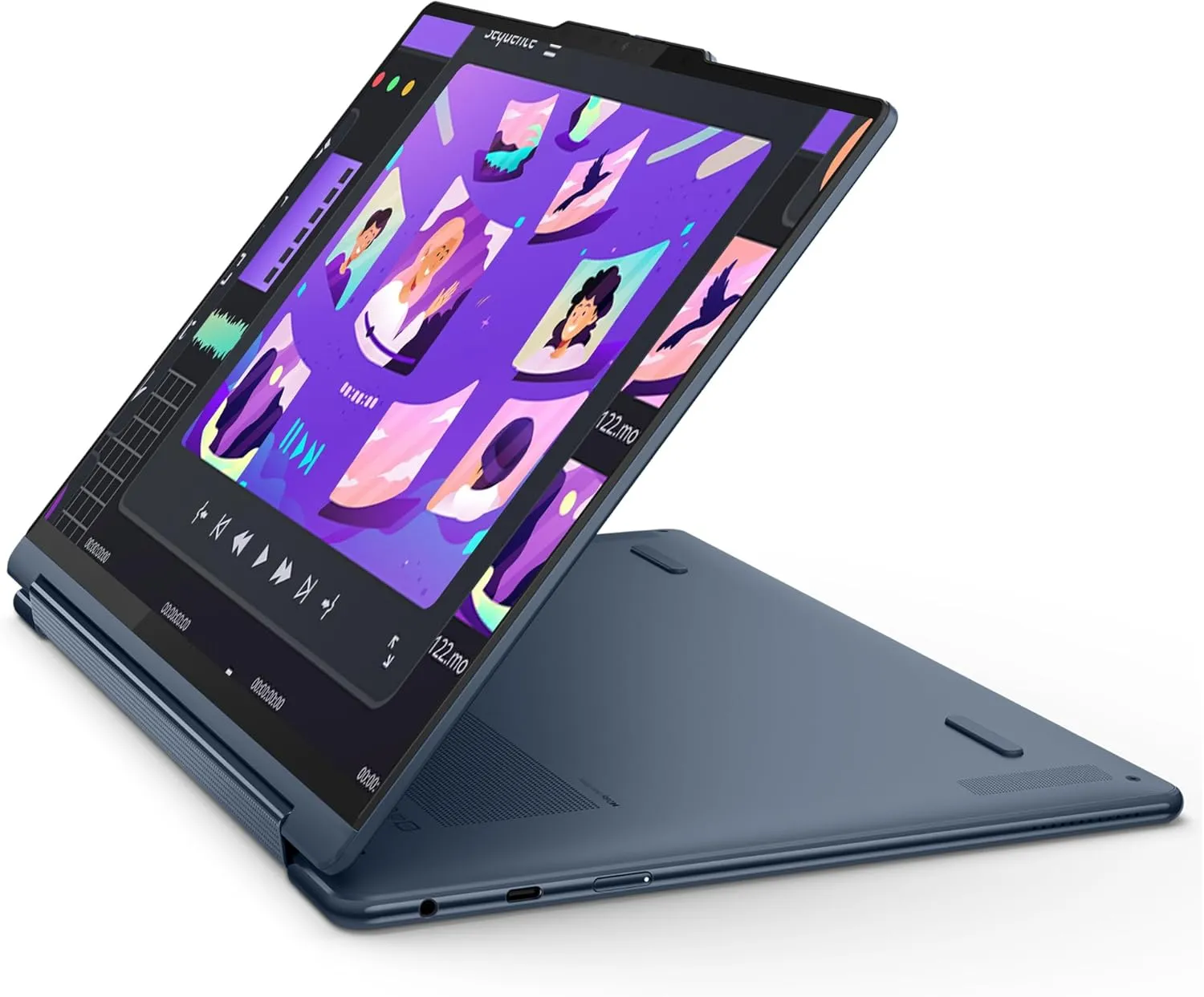 LENOVO Yoga 9i 2-in-1 Copilot  Laptop, Intel Ultra 7-258V, 32 GB LPDDR5x RAM, 2 TB PCIe SSD, 14" 3K (2880x1800) OLED Touchscreen Display, Intel Arc Graphics, Backlit Keyboard, W11 Pro, Cosmic Blue