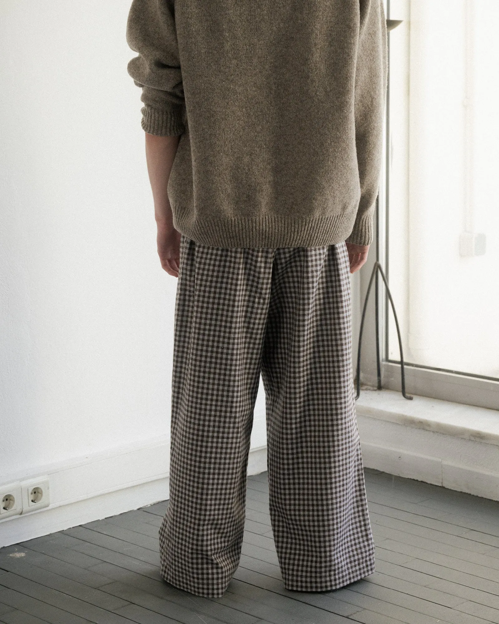 Limber Pants - Organic Cotton - Brown Grey Flannel