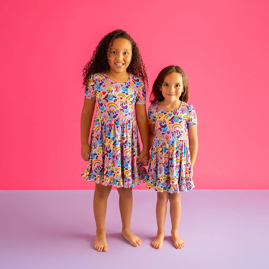 Lisa Frank® Panda Painter Ruffled Twirl Dress