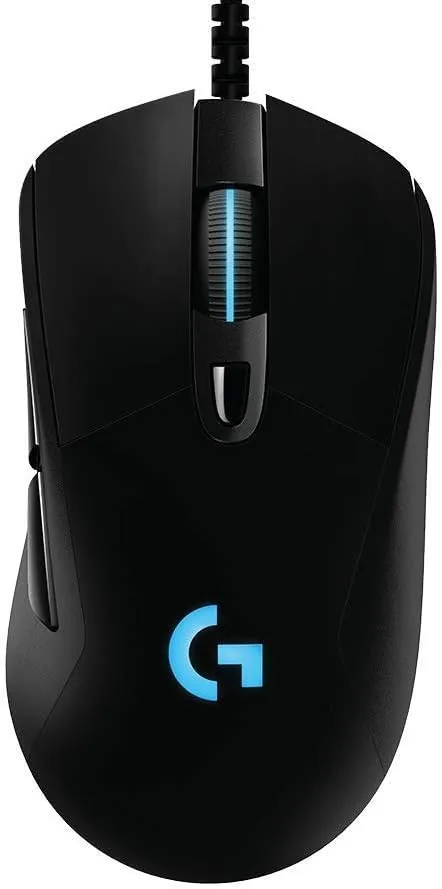 Logitech G403 Hero 25K Gaming Mouse, Lightsync RGB, Lightweight 87G 10G optional, Braided Cable, 25, 600 DPI, Rubber Side Grips, Black