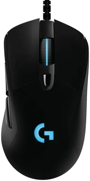 Logitech G403 Hero 25K Gaming Mouse, Lightsync RGB, Lightweight 87G 10G optional, Braided Cable, 25, 600 DPI, Rubber Side Grips, Black