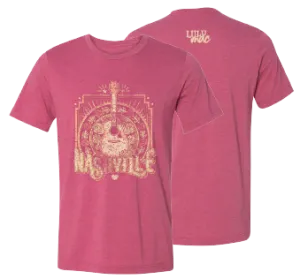 Lulu Mac 92- Nashville Guitar  SS-Heather Raspberry